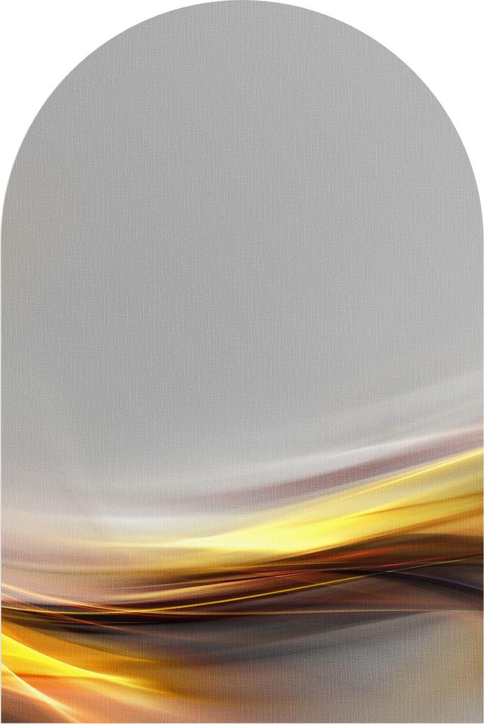 DEQORI Fototapete Rundbogen 60x90 cm 'Glänzende Lichtreflexe' Wand Tapete Sticker