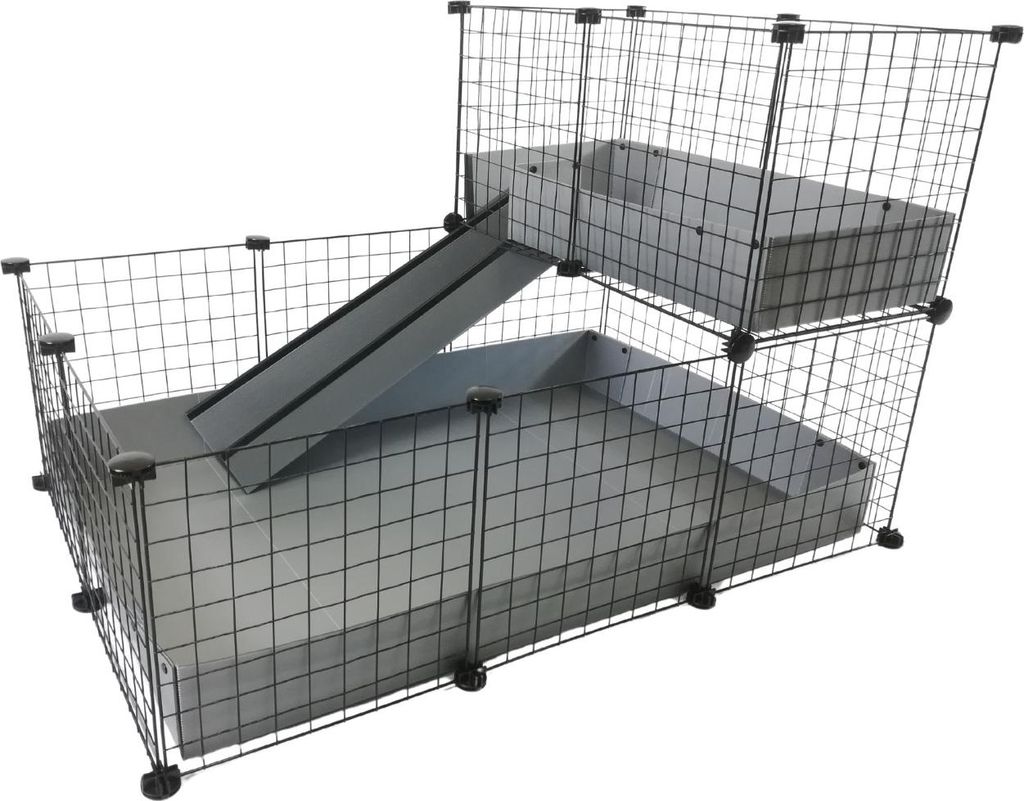 Schodišťový modul C&C, podlaha 3x2, podkroví 2x1, stříbrná Obrázek produktu 