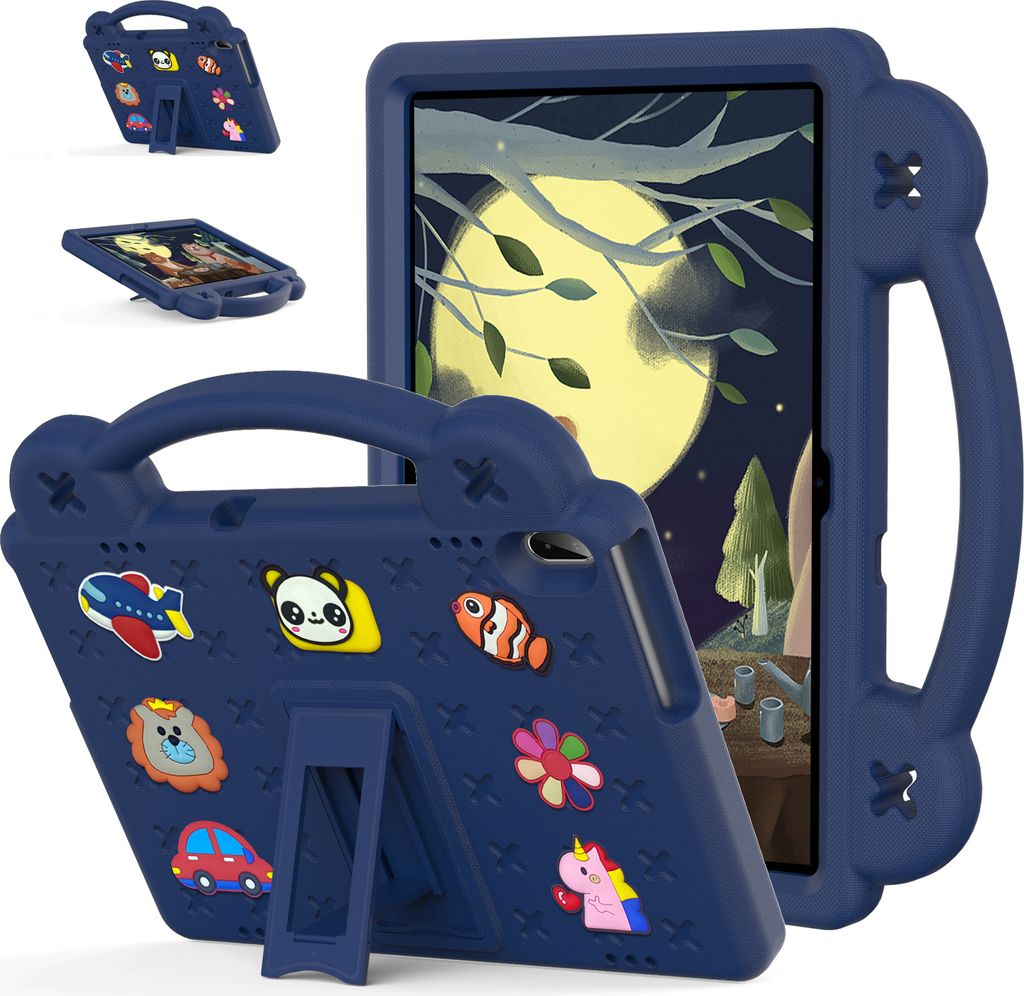 Schutzhülle für Lenovo Tab M10 TB-X505X/F/Smart Tab M10 TB-X605F/Tab P10 TB-X705F/L Niedliche Hülle für Kinder, Stoßfest mit Griff Ständer Du...