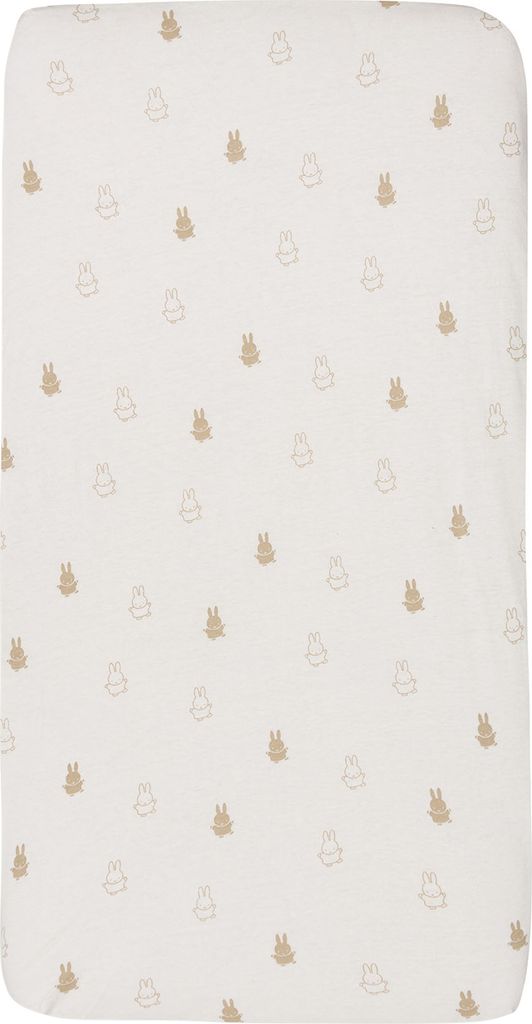 Jollein Miffy Spannbettlaken Jersey - 60 x 120 - Nougat