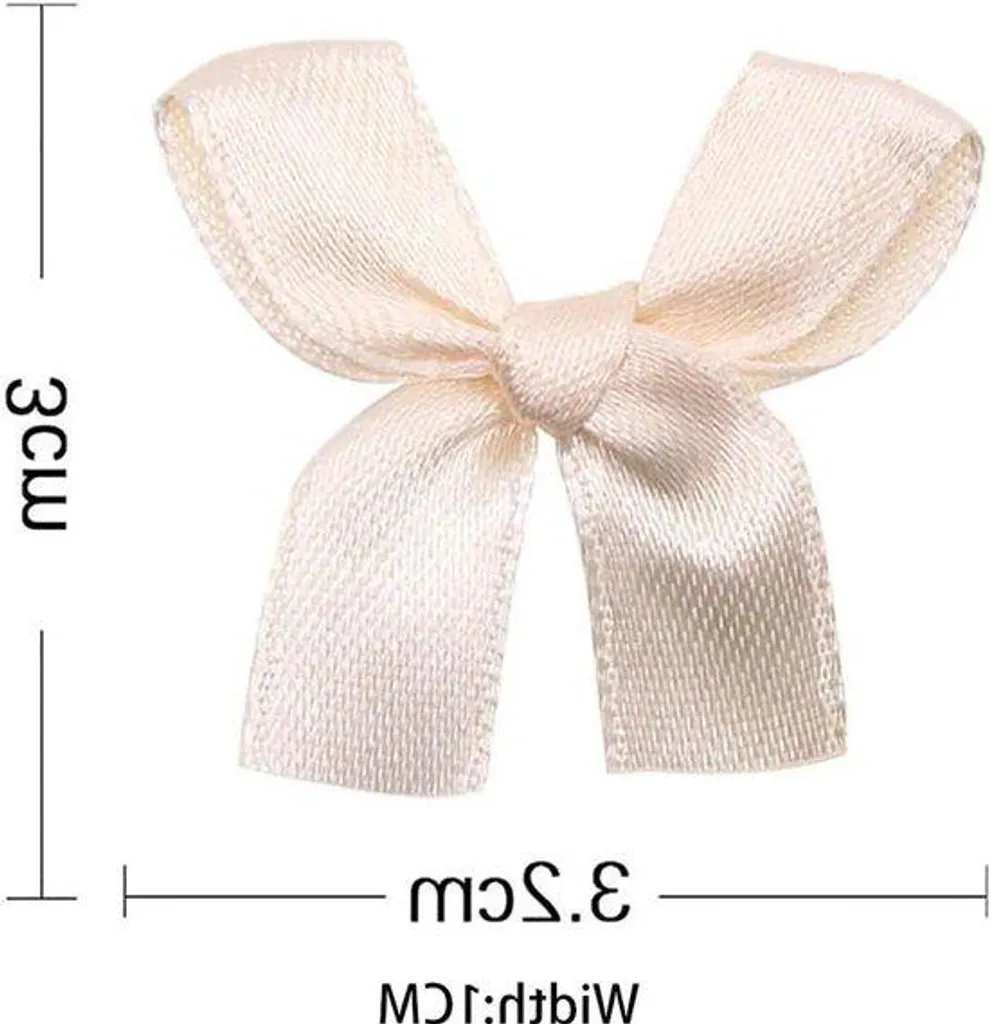Noeuds en ruban de satin pour décoration de mariage et fête, 100 unités