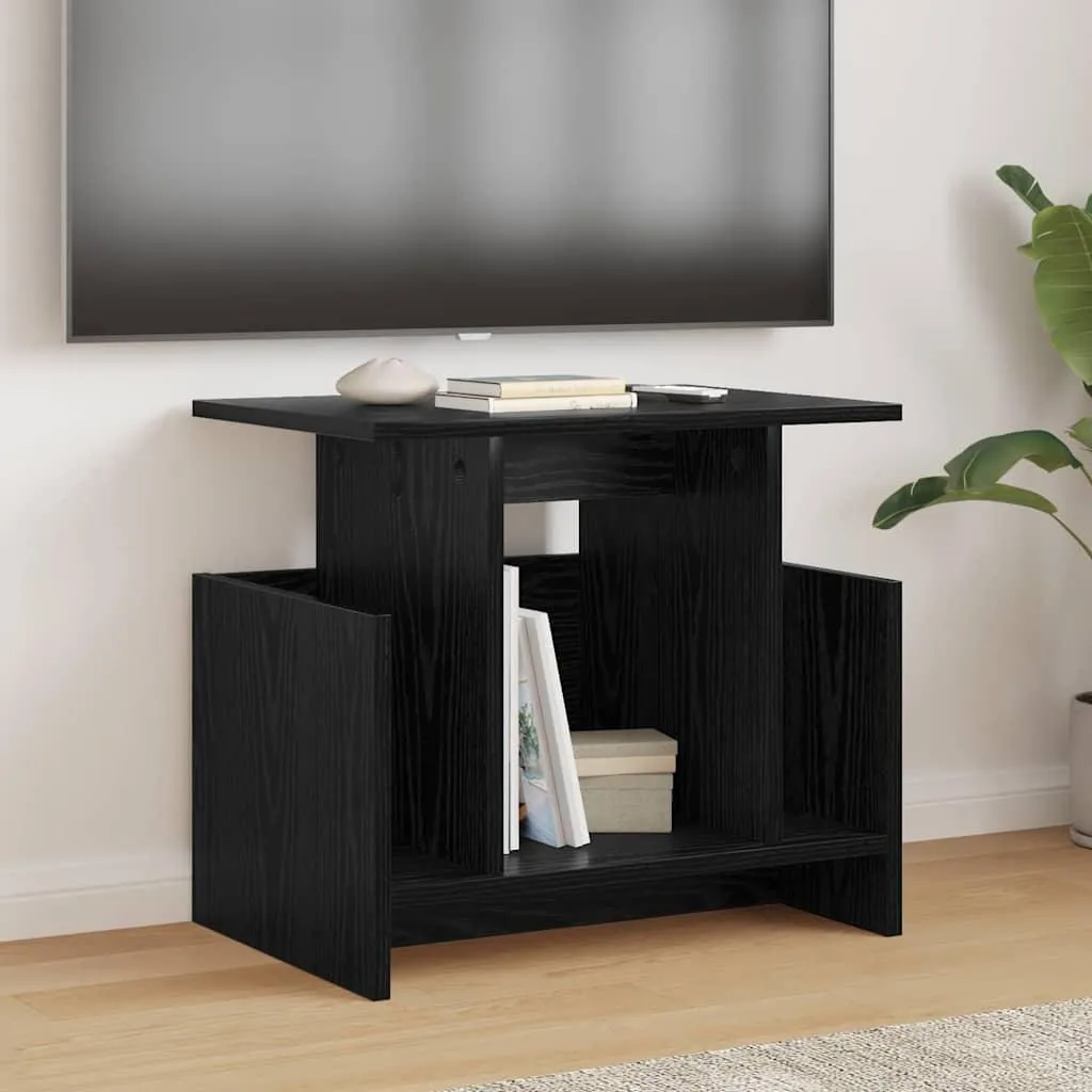 Offerta Mobile Porta TV vidaXL Rovere Nero 50x35x45 cm | Salvaspazio - 2
