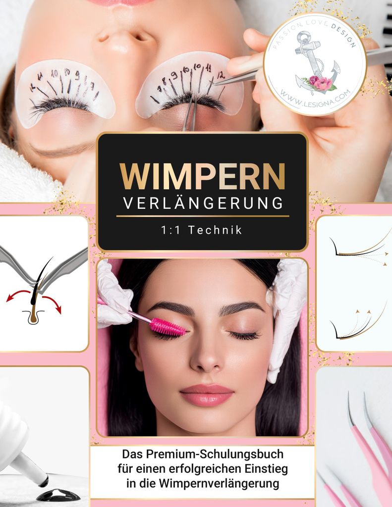 Wimpernverlängerung 1:1 Technik Produktbild 