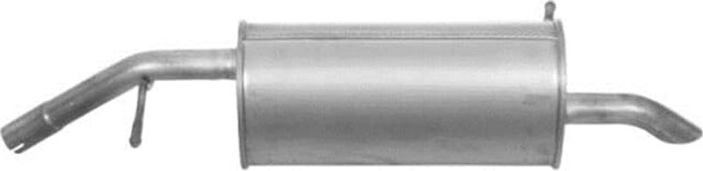 IMASAF 56.01.07 Endschalldämpfer passend für PEUGEOT 207 (WA, WC) Auspuff