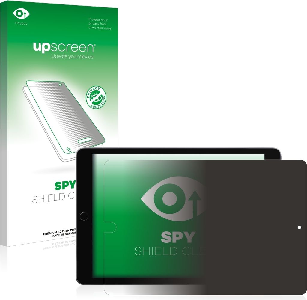 Für Apple iPad 10.2" 2021 (im Querformat, 9. Gen.) Sichtschutzfolie Schutzfolie upscreen Anti-Spy Privacy Sichtschutz Blickschutz Display Schutz F...