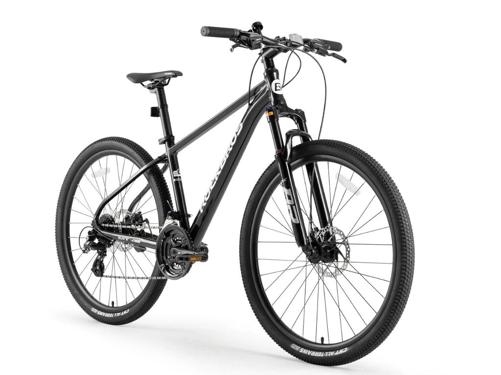 ROCKBROS MT200 Fahrrad 27,5 Zoll Scheibenbremse mit 24 Gang(3*8) MTB 16 Zoll Rahmen Schwarz