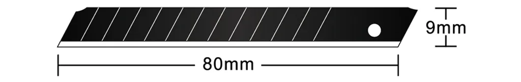 Stock 10 Lame Hansa 41-1311.701 9mm Nere - Alta Resistenza Industriale