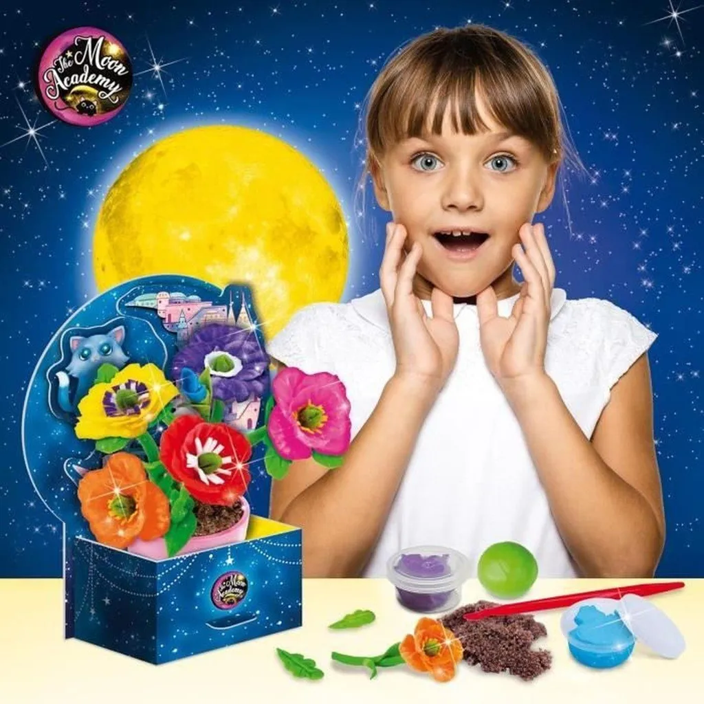 Kit Fleurs de Lune Lisciani The Moon Academy avec Pots Phosphorescents