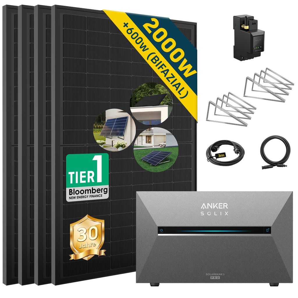ALLDREI  Balkonkraftwerke  mit  Anker Solix Solarbank 3 Produktbild 