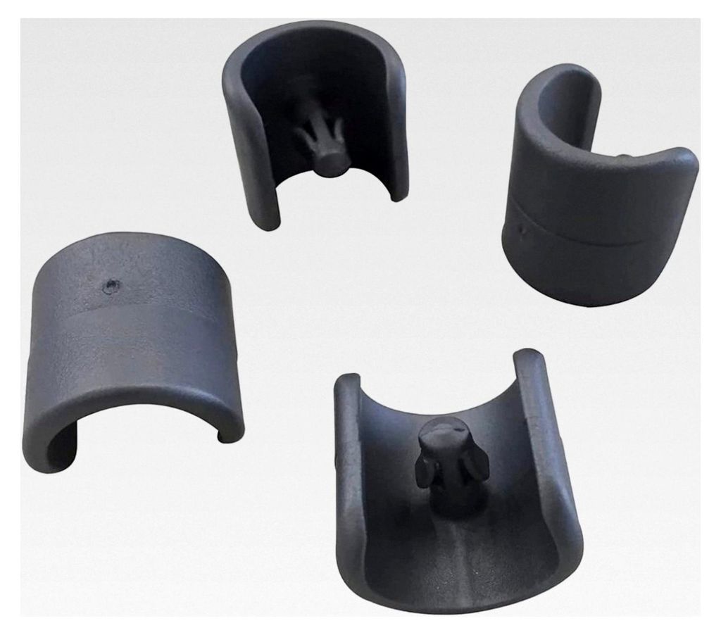 Fußschoner für Relax-Liegestühle, 20 mm Durchmesser, Anthrazit, Dunkelgrau