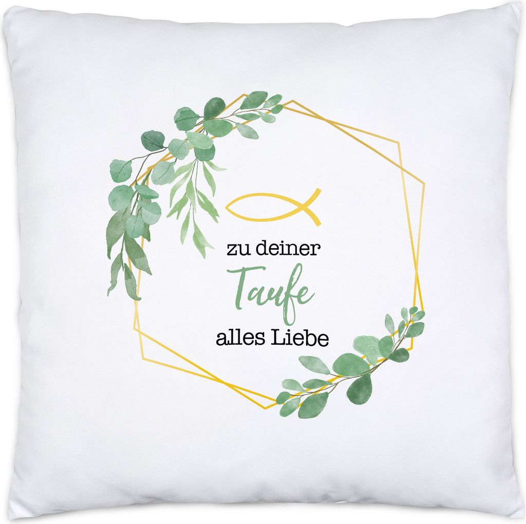 Zu deiner Taufe alles Liebe Kissen Inkl Füllung Taufgeschenk Mädchen Patenkind Kirche
