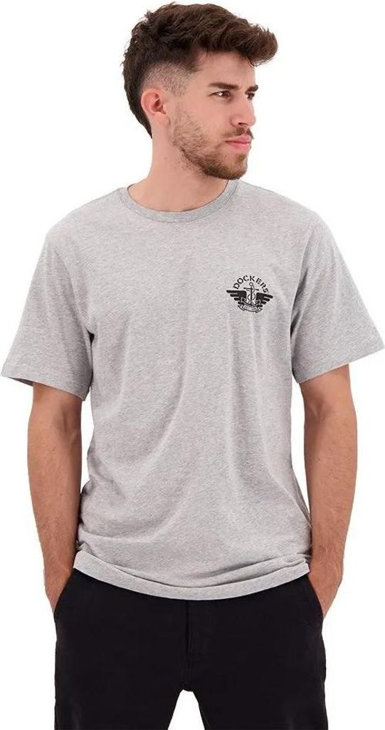Dockers Logo Wing&anchor Kurzarm-t-shirt Grau XL Herren Grau XL