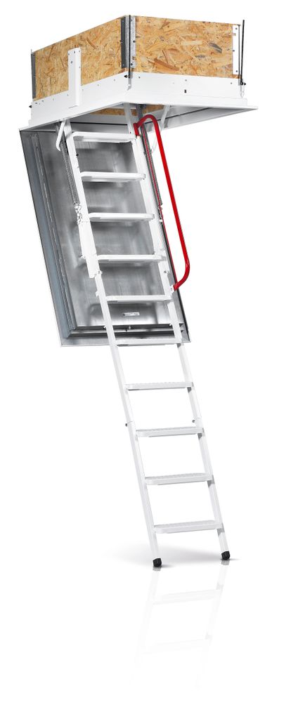 Wippro Dachbodentreppe Isotec Luxe Brandhemmend Lukenmaß 130x70cm