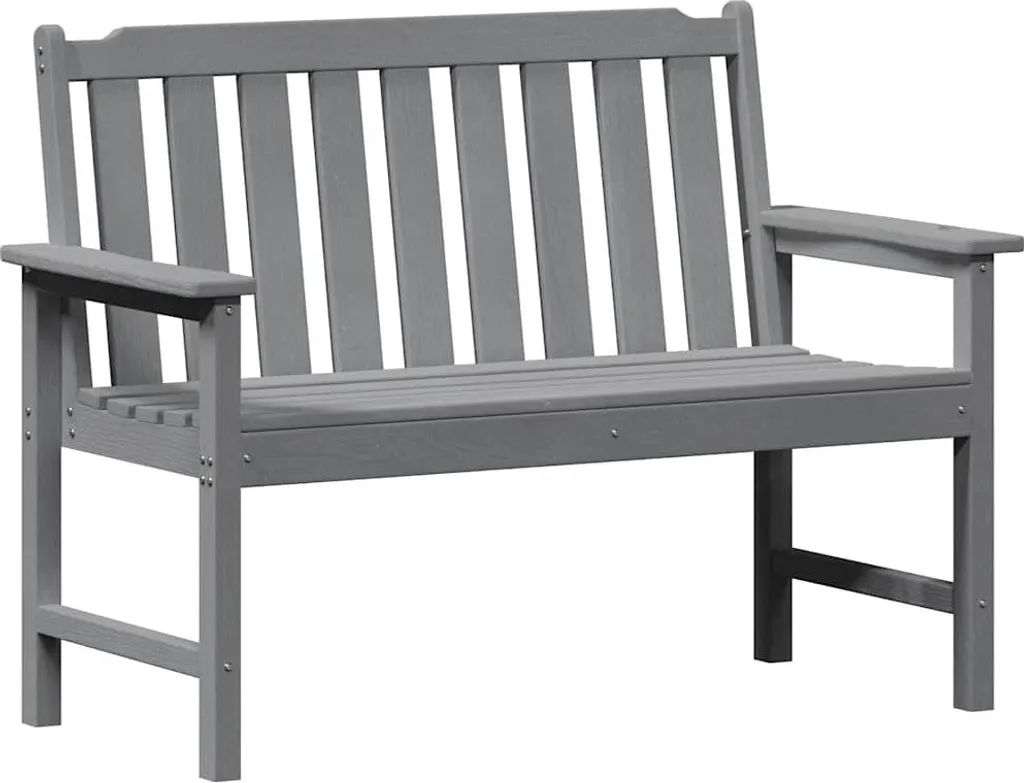 Banc de jardin confortable 2 places en PEHD pour balcon et terrasse