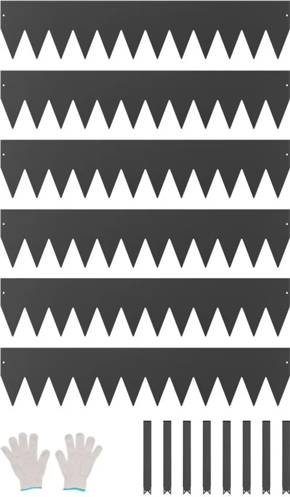 Bordure de pelouse en métal anti-envahissement pour stopper herbes et racines