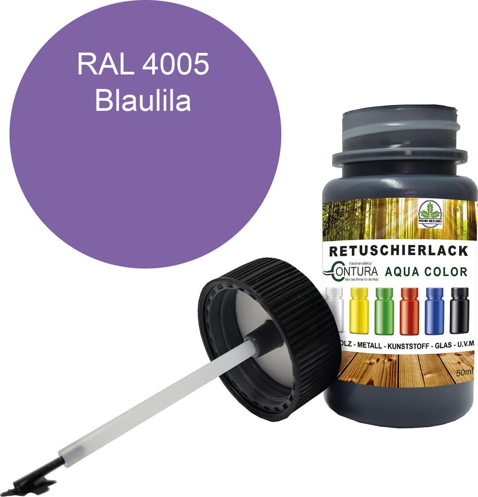 Reparaturlack Lackstift RAL Lack Pinselflasche 50ml. Farbe Produktbild 