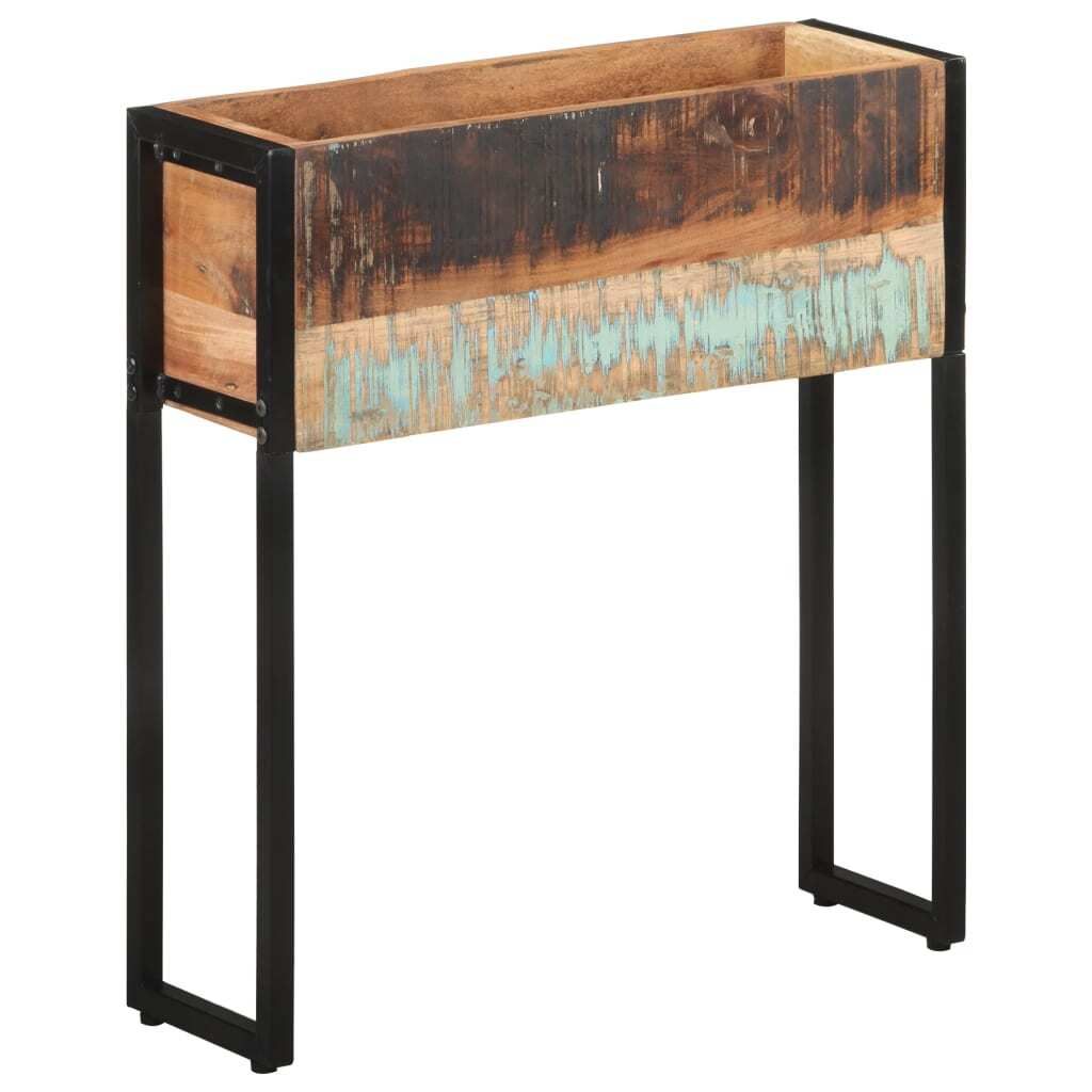 The Living Store Pflanzkübel 60x20x68 cm Altholz Massiv