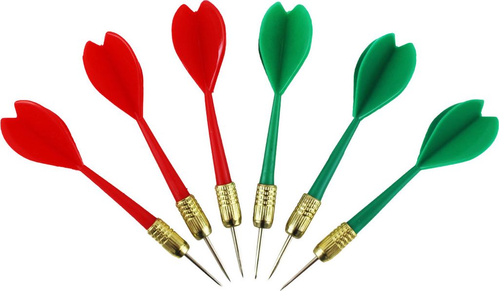 MASTER Freccette placcate in ottone 6 pezzi Immagine del prodotto 