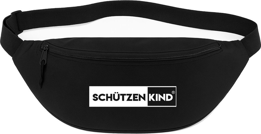 Huuraa Bauchtasche Schützenkind Modern 2,5 Liter Black Polyester Crossbody Bag Geschenkidee