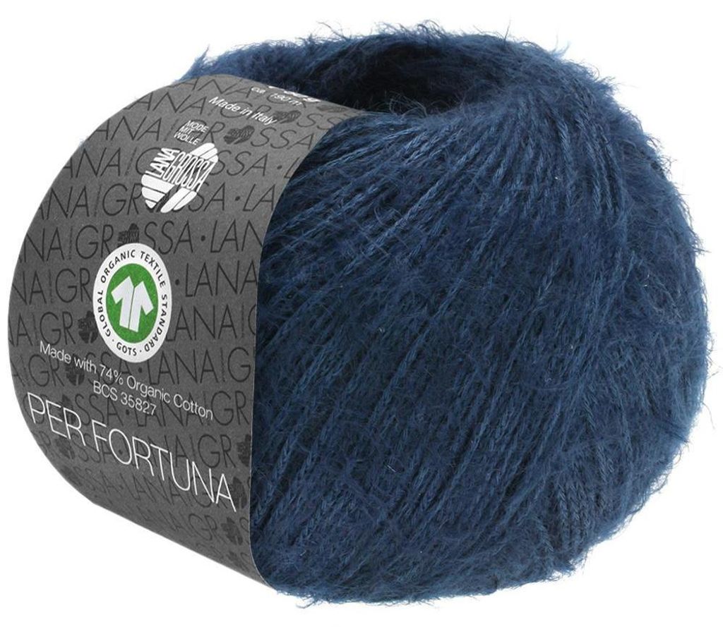 Lana Grossa - Per Fortuna GOTS 0017 nachtblau Produktbild 