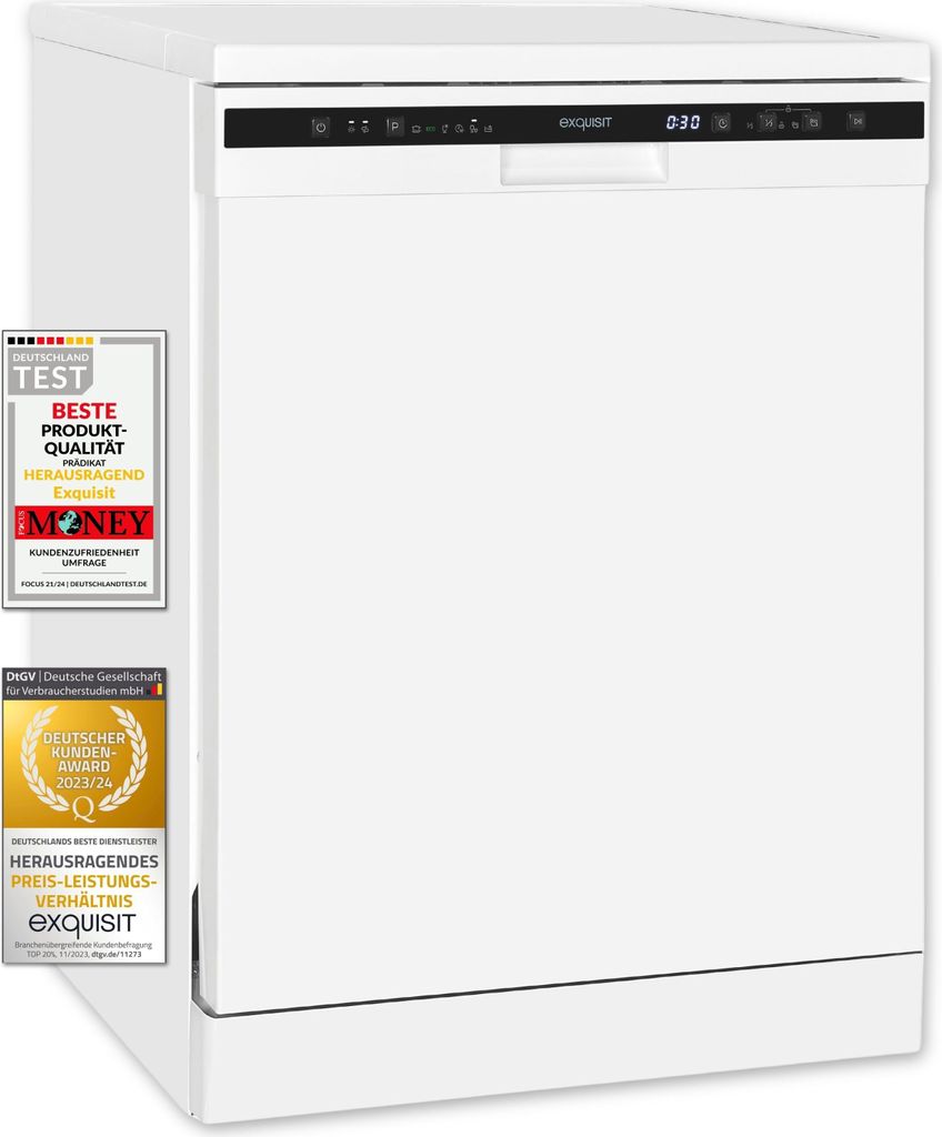 Exquisit Geschirrspüler GSP6312-030D weiss | Spülmaschine Produktbild 