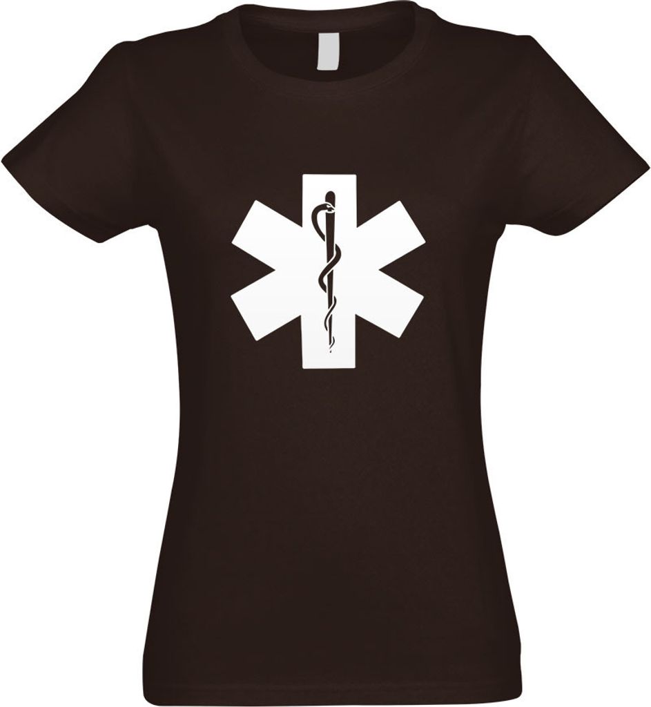 Kiwistar - T-Shirt tailliert - Damen - Chocolate - Krankenhaus - Notfallaufnahme - mit Motiv Bedruckt - Funshirt Design - Sport - Freizeit - Damen - M