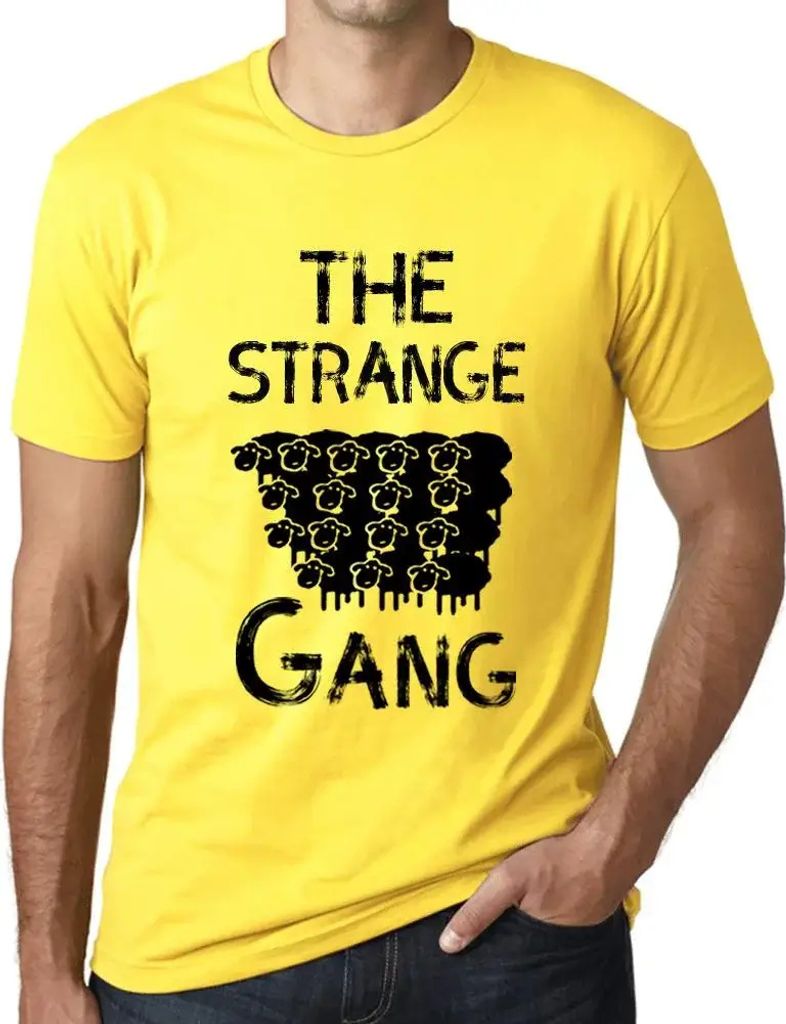 Herren Grafik T-Shirt Die seltsame Bande – The Strange Gang – Öko-Verantwortlich Vintage Jahrgang Kurzarm Lustige Druck Geburtstag Geschenk Mann