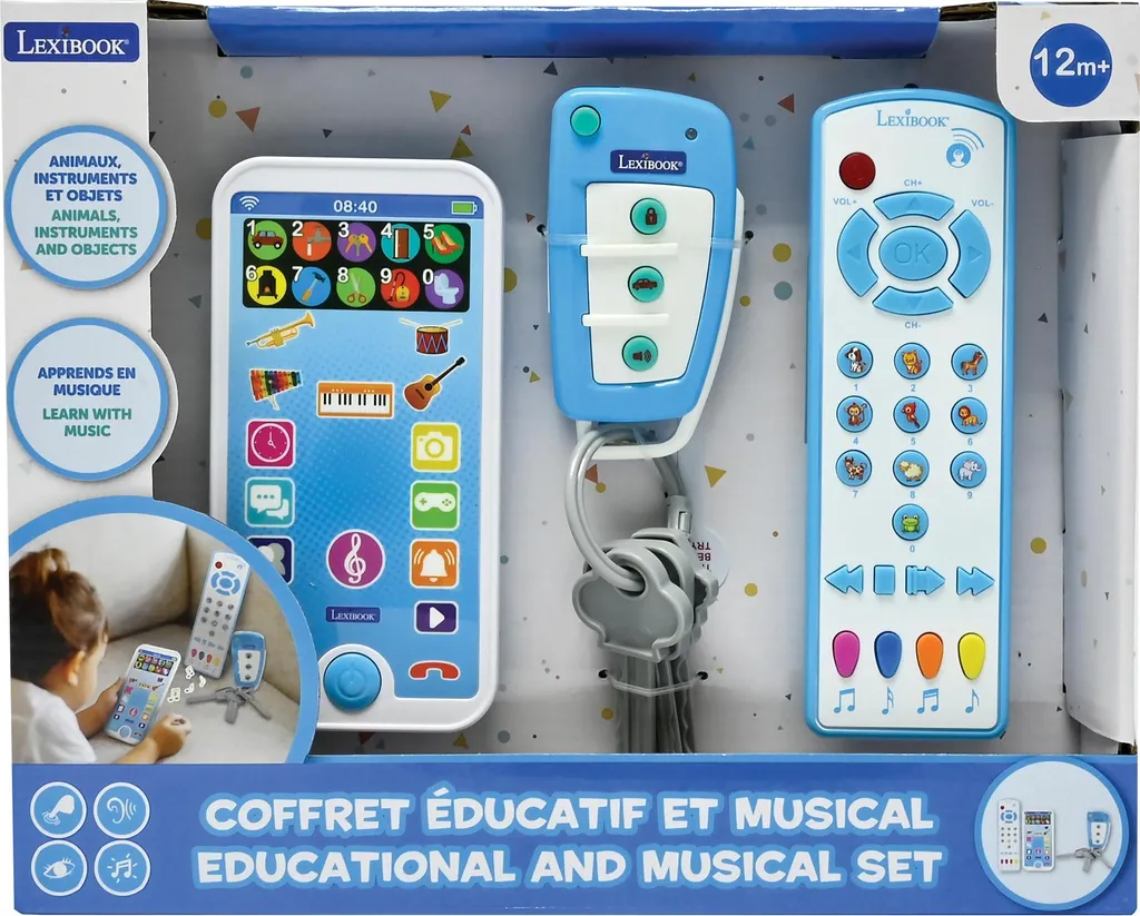 Dites stop aux pleurs : pack jouets interactifs portable et télécommande
