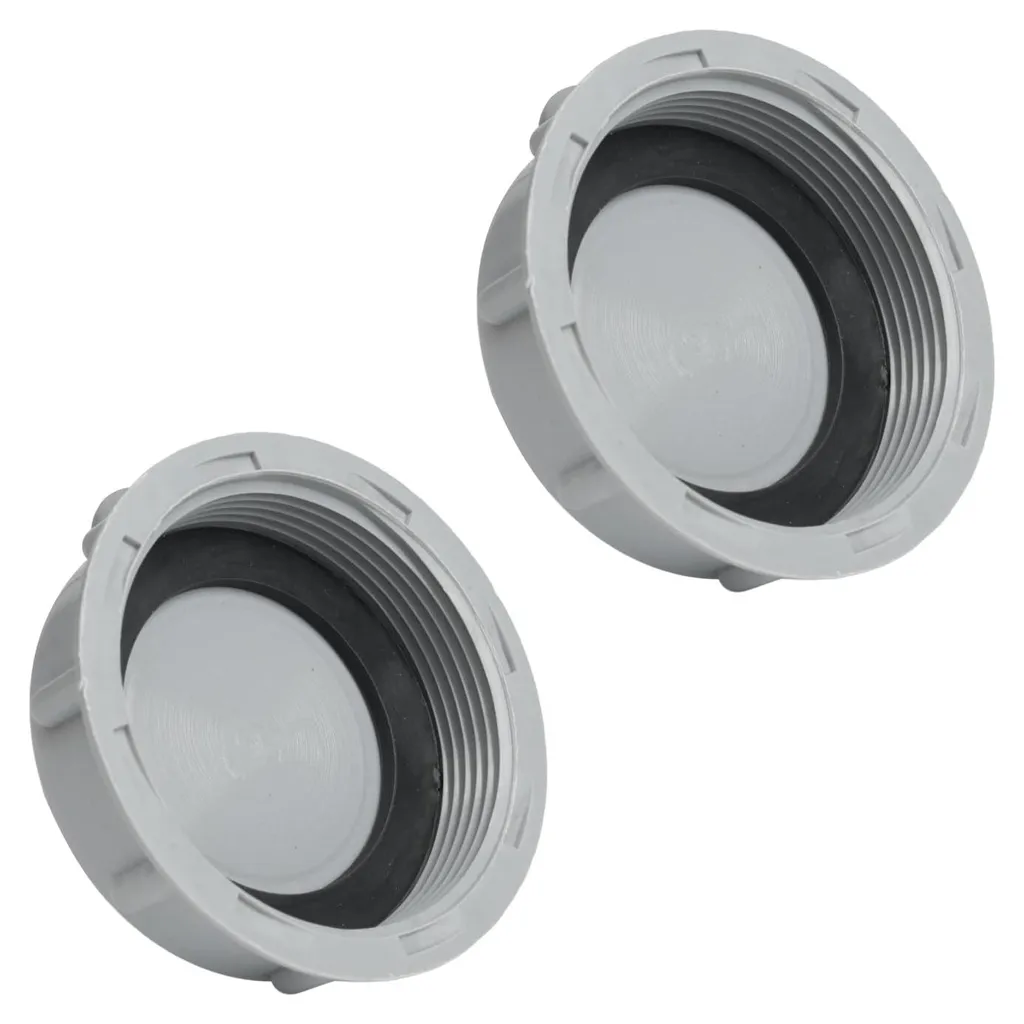 Stop Odeurs et Fuites Cuisine : 2 Bouchons Siphon DN50 50mm avec Joints
