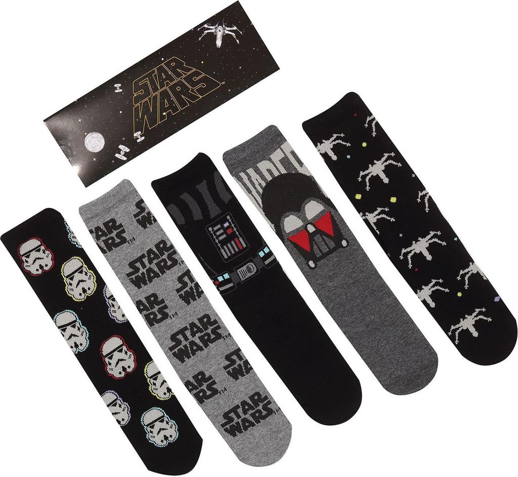 Star Wars Socken 5er-Pack Dark Side S-M Produktbild 