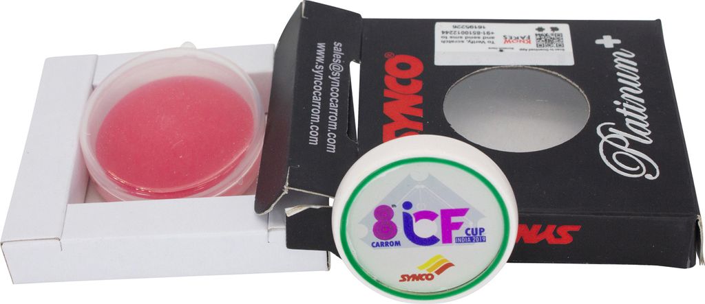 Synco Carrom Striker Platinum Plus mit ICF Logo - 2930