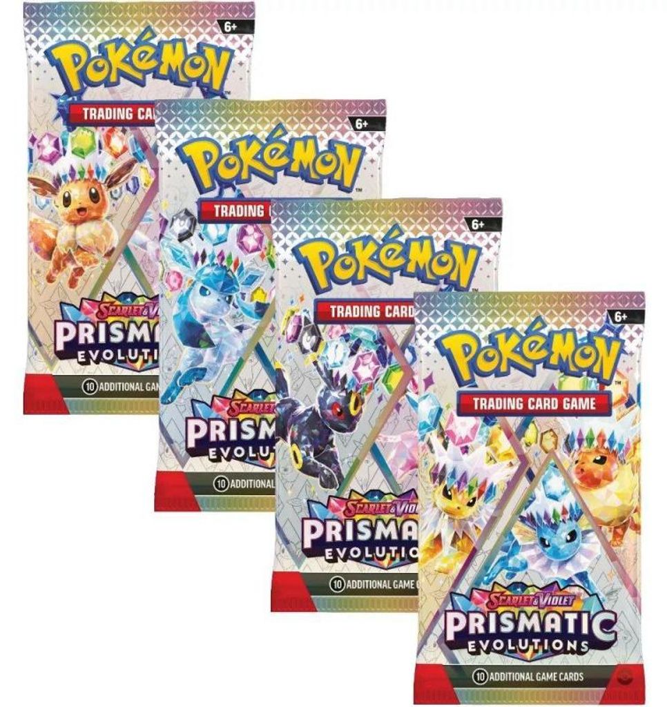 Pokemon - TCG Scarlet And Violet Prismatic Evolutions Booster Packs 1 Random Selection from Assortment