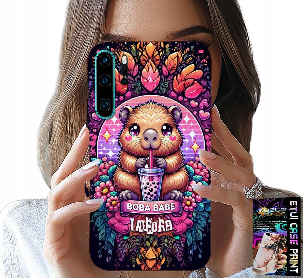 Custodia Per Huawei P30 Pro - Dolce Capibara Con Sceicco, Immagine del prodotto 
