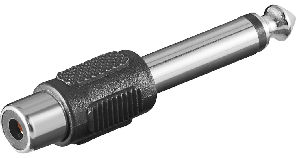 goobay Adaptateur RCA vers mono AUX 6,35 mm (en vrac) Image du produit 