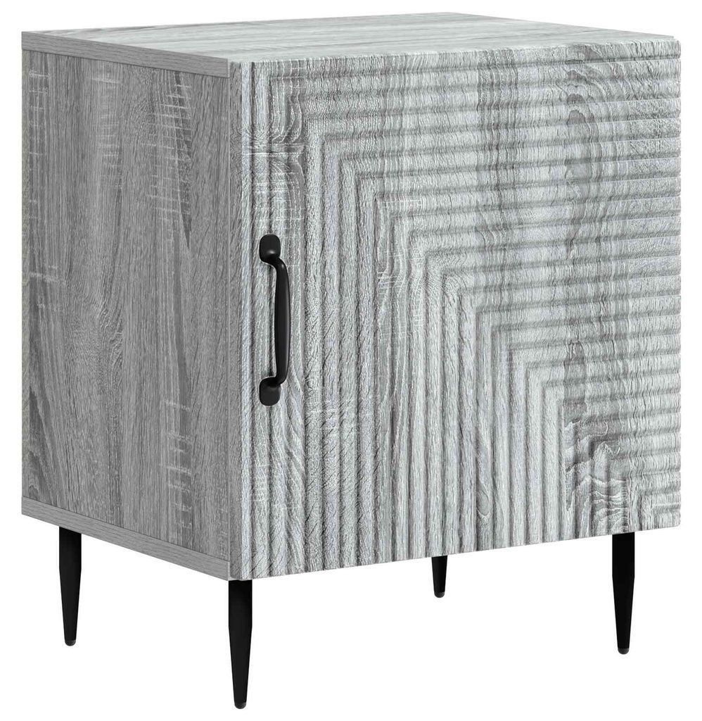 vidaXL Nachttisch 2 pcs Graues Sonoma 43 x 34,5 x 50 cm Holzwerkstoff