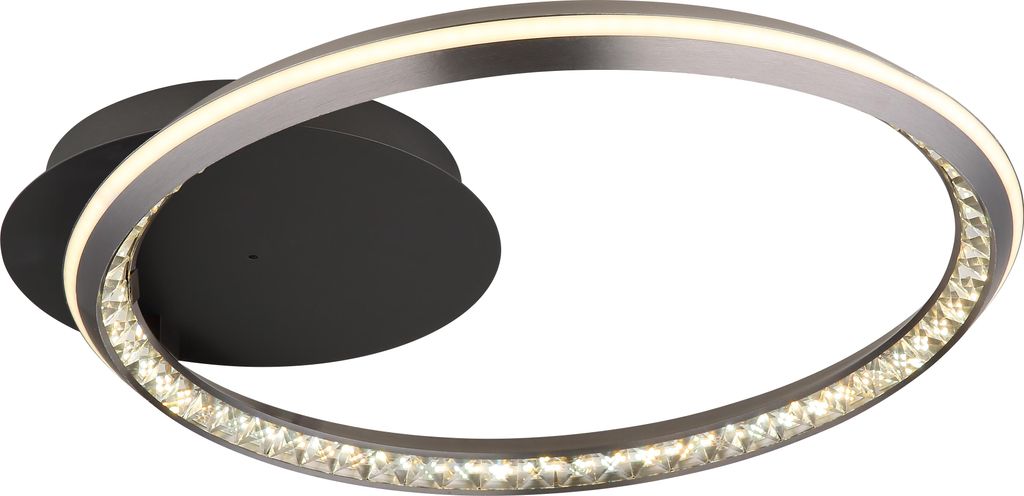 Globo Lighting Deckenleuchte Metall grau matt, LED