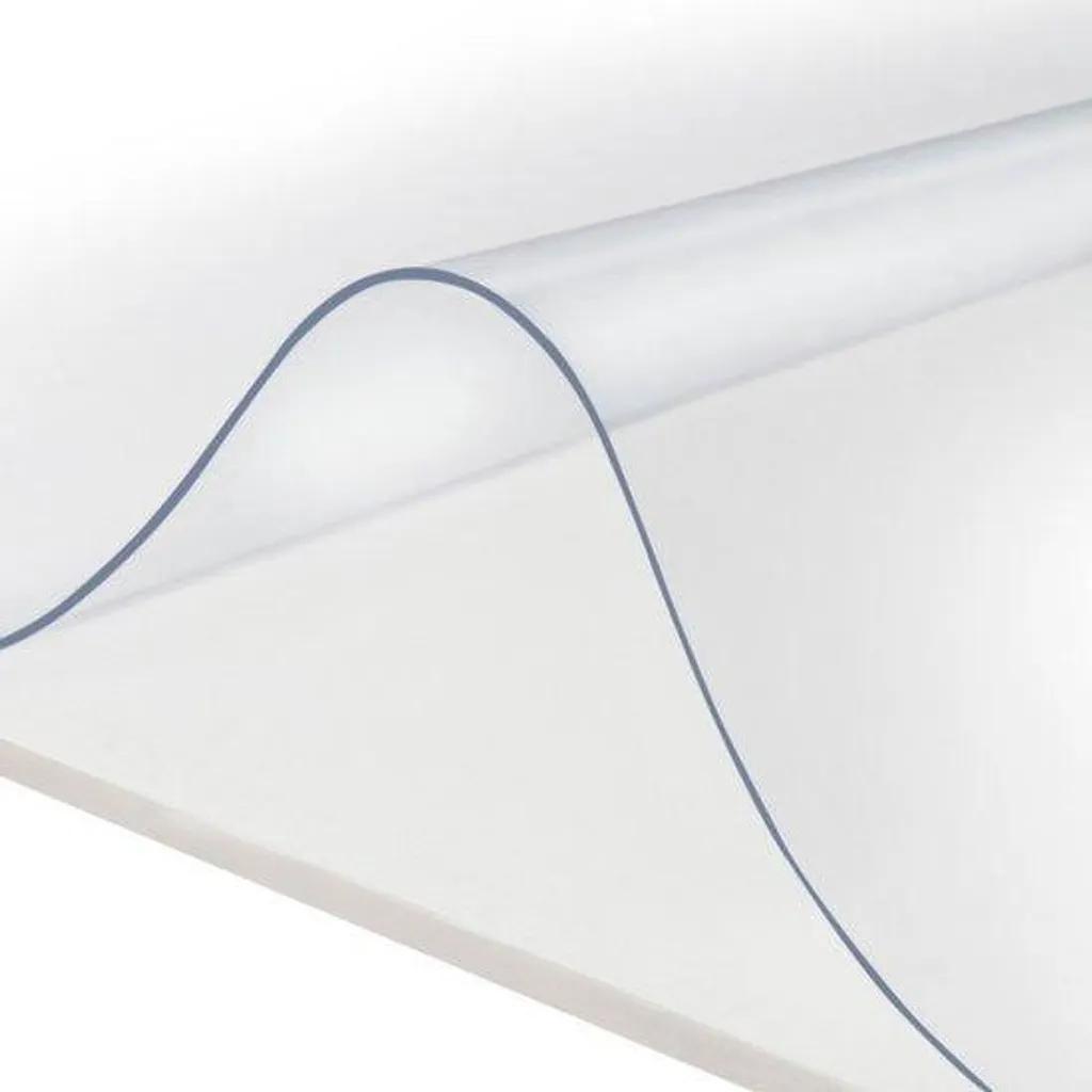 Nappe de table transparente en PVC 90x140 cm protection thermique
