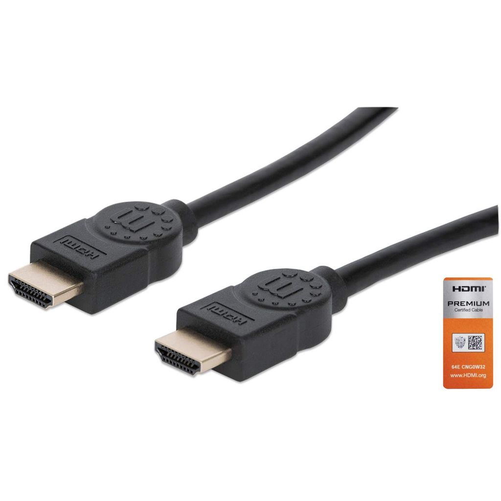 Manhattan HDMI Cable with Ethernet, 4K@60Hz (Premium High Speed)