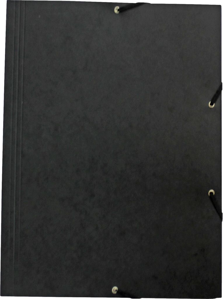 DONAU 8643119-01 Gummizugmappe - A4, schwarz Produktbild 