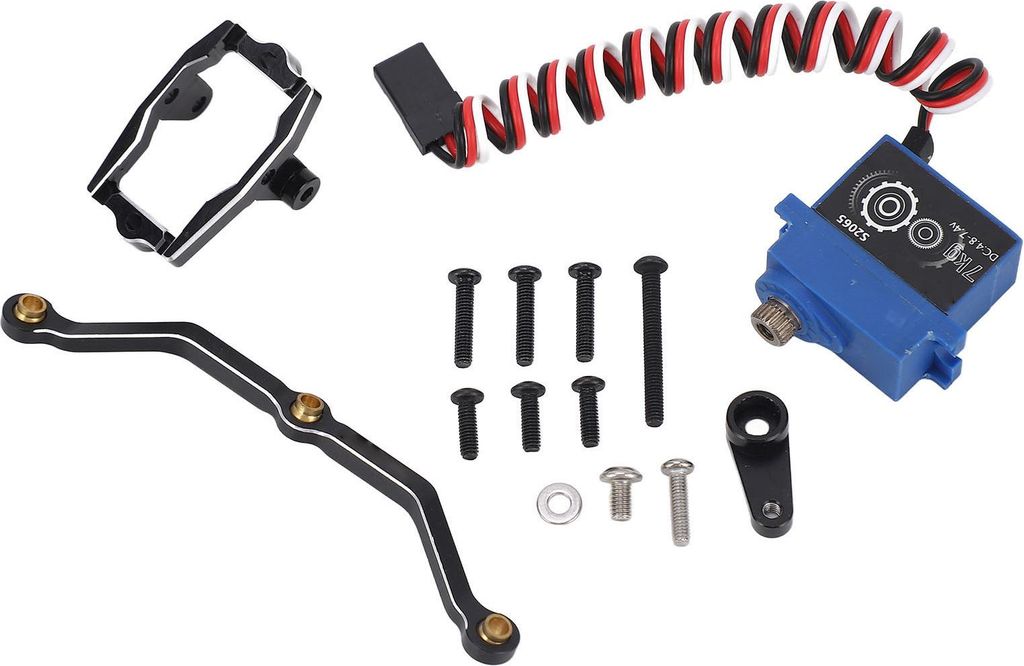 RC Digital Servo Aluminiumlegierungsgetriebe 7 kg Motorkit mit Mount -Halterungs -Armlenkverbindung für TRAXXAS TRX4M 1/18 Crawler Car