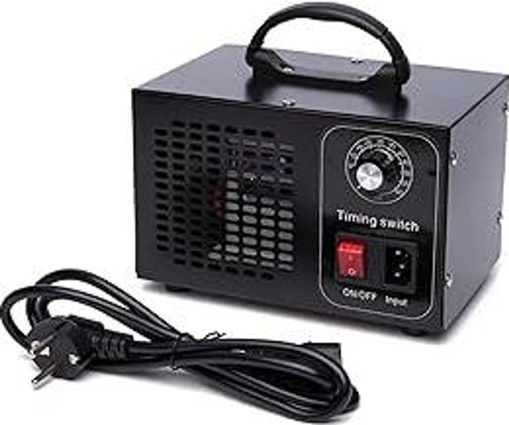 Ozongenerator 60,000mg/Std Ozongerät, O3 Ozongenerator Auto Ozon Luftreiniger mit 60Min Timer bis zu für Wohnung, Klima Desinfektion Reiniger Aut...