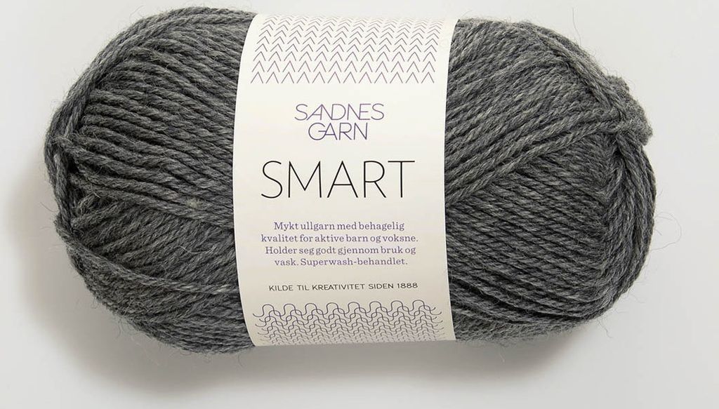 Sandnes Smart 50g 1053 dark grey mottled