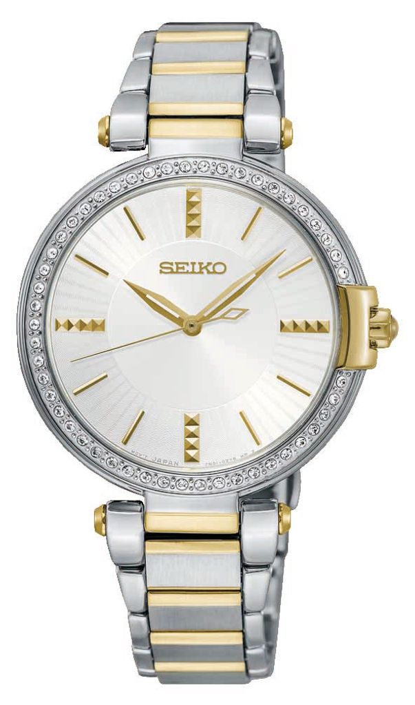 SEIKO Damen Quarz Armbanduhr aus Edelstahl mit Hardlexglas Produktbild 