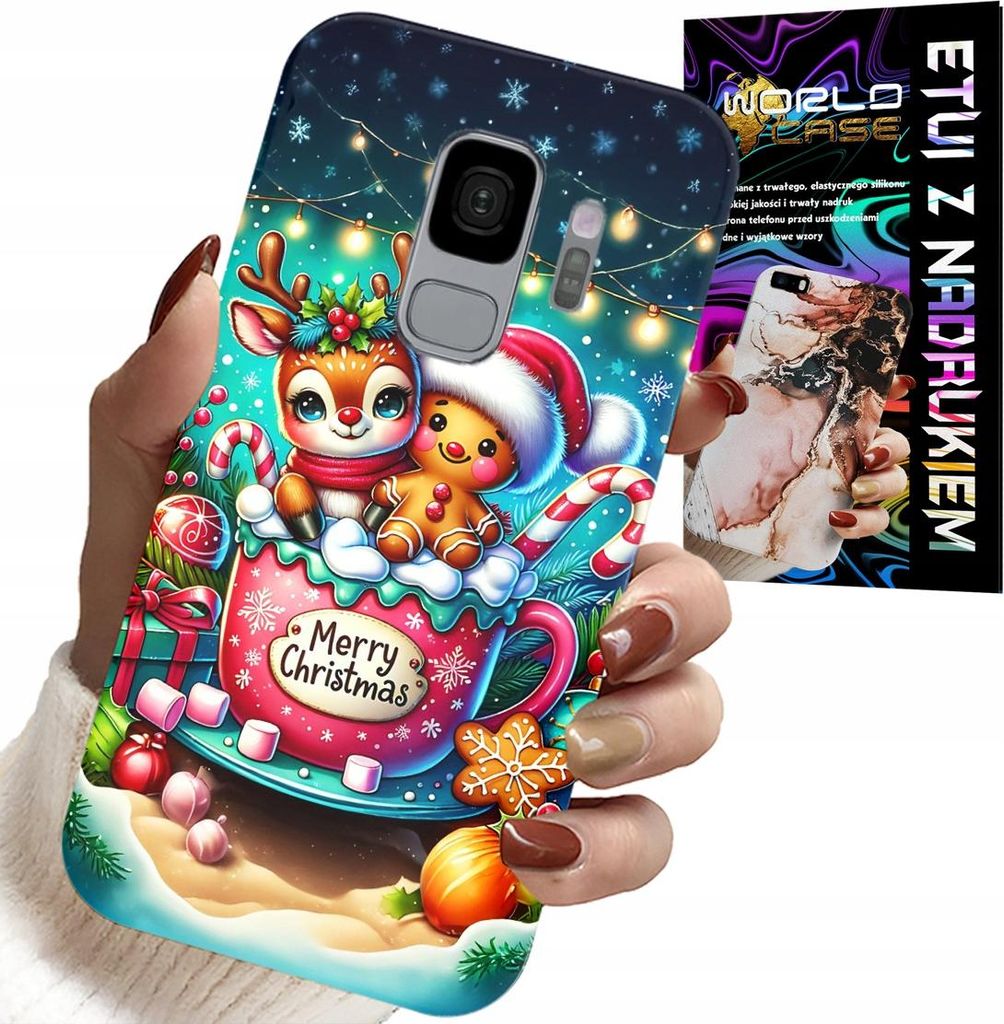 Fall Für Samsung Galaxy S9 - Lebkuchen Rentier Frohe Weihnachten