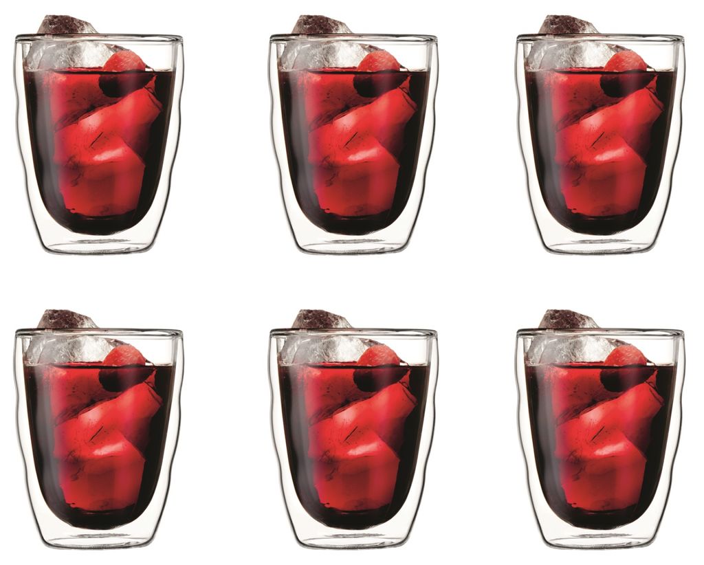 Bodum doppelwandige Gläser Pilatus 350 ml - 6 Stück