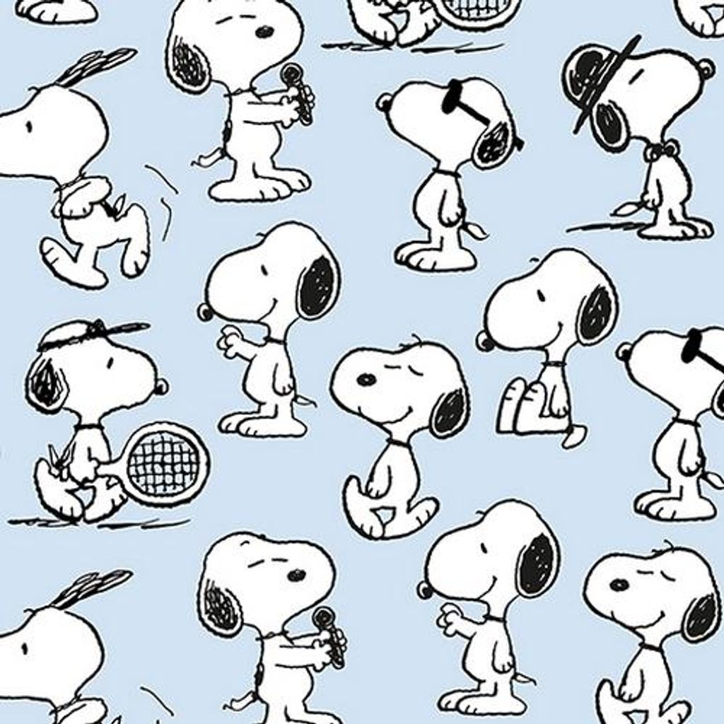 20 Servietten Happy Day bleu - Snoopy überall auf blau Produktbild 