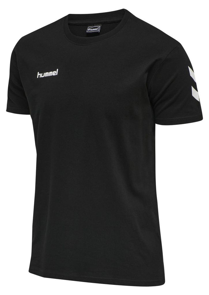 Hummel HMLGO Go Baumwolle Herren T-Shirt S/S schwarz/weiß Produktbild 