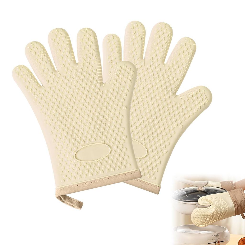 Hitzebeständige Ofenhandschuhe aus Silikon mit Produktbild 