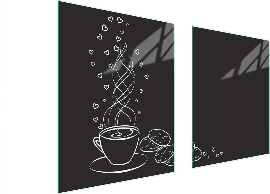 Piastra In Vetro Per Cucina 85x52 Caffè - Coprifornelli Universale