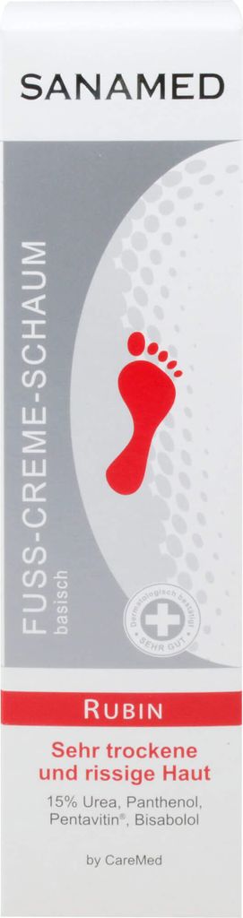 SANAMED Rubin Fußcremeschaum für sehr trockene und rissige Produktbild 